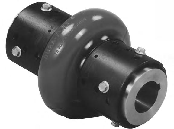 Dura-Flex Couplings F2 Patent No. 5,611,732 The specially designed split-in-half element can be easily replaced without moving any connected equipment.