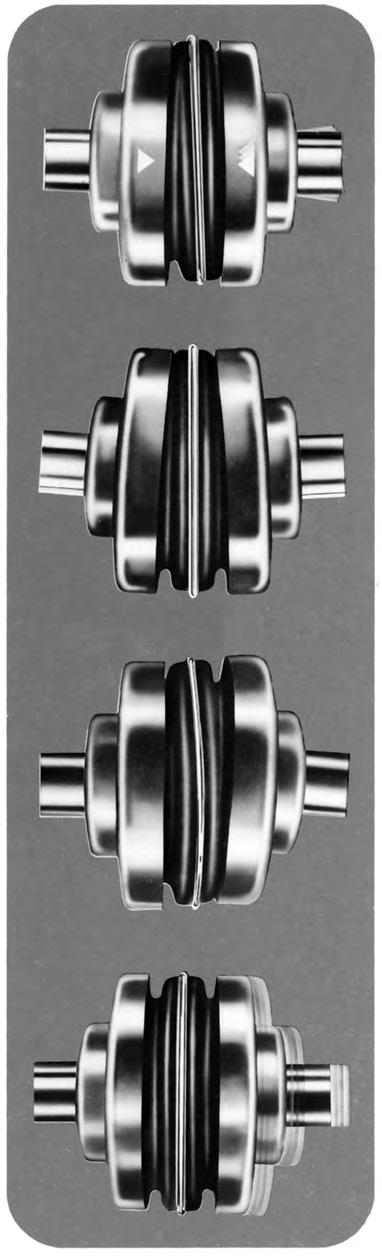 4-WAY FLEXING ACTION absorbs all types of shock, vibration and misalignment SURE-FLEX CAPABILITIES TORSIONAL Sure-Flex coupling sleeves have an exceptional ability to absorb torsional shock and