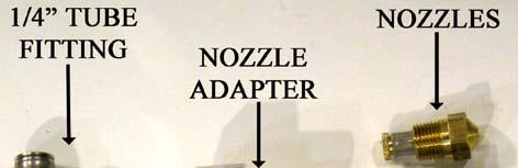 Nozzle You must now select the nozzle for your Cold Shot system. See below for the flow for each nozzle. Nozzle selection is completely dependant on your engines needs.
