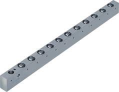 Roller and ball bars for easy and safe die change Applications: Fits in T-slots and rectangular slots of press beds for easy die change die change streamlining Roller bar, hydraulic, medium loads