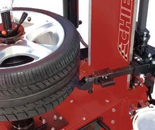 TIRE DIMENSIONS The bead-breaking is performed by means of an EASY ROLLER: