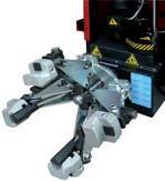 5 MINIMUM (90mm) Designed to clamp a variety of wheels, the chucking unit is able to