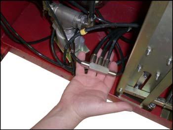 STEP 5: Locate the 5-way union located inside the machine.