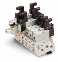 V44/V4 Mini ISO Star Valves x/, / and /, Solenoid and ctuated ISO 407- / VDM 4 6 Size 6 mm Compact design and high performance Flexible Sub-base system True multipressure system (including vacuum)