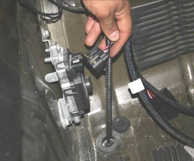 NUMBER OPERATION Go to the trunk and locate the stock fuel module with the