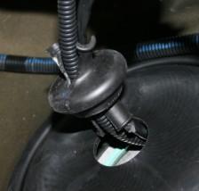 Once the connector is pinned install the cable seal and grey cap, and then the blue lock at the front of the connector. Plug the newly pinned connector into the fuel pump.