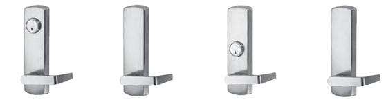 DEVICE OUTSIDE TRIM MODEL 89L AND 89E SERIES ESCUTCHEON LEVERS FEATURES: 1. Non-handed easy installation 2. Easy operating lever handle allows convenient one hand operation. 3.