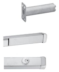 ACCESSORIES FIRE LATCH BOLT, MODEL FLOOR Fire latch bolt is used with a pair of UL listed fire rated LBR exit devices, it includes a spring and stainless steel bolt which