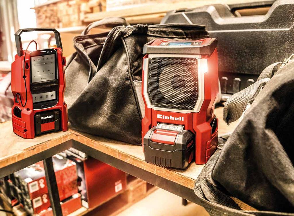 THE ONE BATTERY FITS ALL SYSTEM FROM EINHELL Twin packs 6-7 Drills & screwdrivers 8-10 Rotary hammer 11 Saws 12-14 Multi-sander 15 Angle grinder 16 Radio 17 Torch