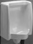 00 wall hung urinal with 3/4" back spud and concealed wall hanger brackets. Z5795 Water free Urinal - 27" x 19" Weight (Lbs.