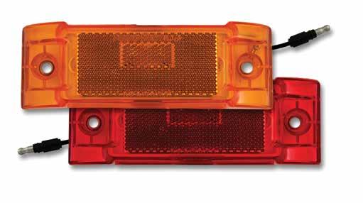 (Each) 1 - Incandescent Red / Clear (Stop/Turn/Tail/Backup) 08008INC Incandescent Amber (Turn / Tail) 08010INC Incandescent Red (Stop / Turn / Tail) 08033INC 2-50 LED Amber