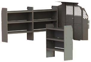 TRADE PACKAGES Base Package Includes: Partition Panels & Wing Kit #40640 + 4064F or 4064C 42 Shelf Unit 42 W x 46 H x 14 D 3 x #48420