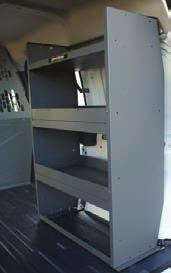 strong & quiet. 26 shelf design allows accessibility from the center aisle & outside from the cargo doors.