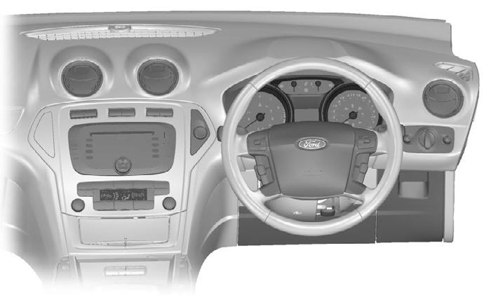 Quick start Instrument panel overview - right-hand drive M K L I J H G C D E F B A O N T S R Q U P V E87720 A B C D E F G H I Lighting controls. See Lighting control (page 50). Air vents.