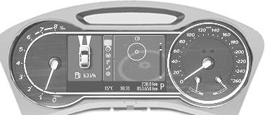 Instruments Type 3 A B E D C E87713 A B C D E Tachometer Speedometer Engine coolant temperature gauge Fuel gauge Message centre. See Information displays (page 76).
