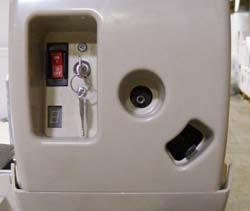 The buttons are constantpressure type, which means you must press and hold the buttons to operate. Press the red button to go up and the green button to go down. c. Verify that the key switch and ON/OFF switch are functioning properly.