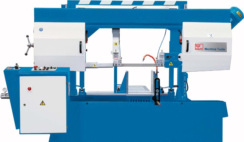 handling the automatic saw blade guiding system synchronizes the band saw guide according to material cross-section optical registration of the workpiece height allows fully automated empty runs in
