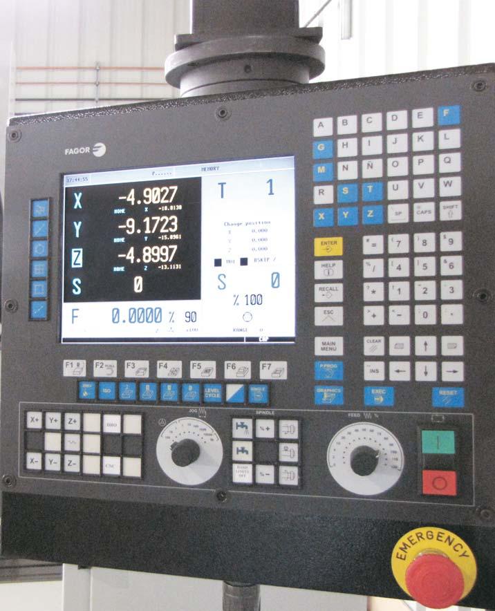 Fagor 8055i FL-TCO Control - innovative, intuitive and customized Featuring standard cycles plus KNUTH-specific cycle user interface that can be customized to match the existing machine configuration