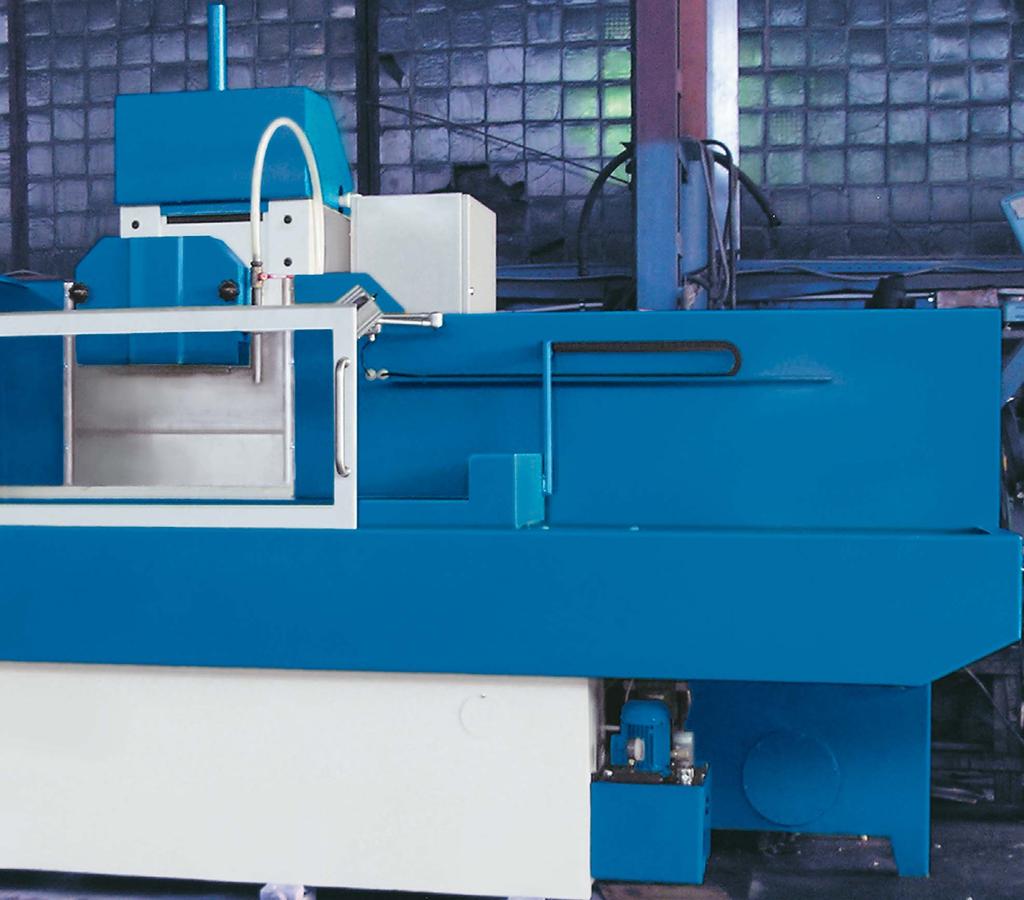 handwheel, which is directly coupled with the X- and Y-axis drives, reducing tooling time to a minimum Work table feed speeds are variable