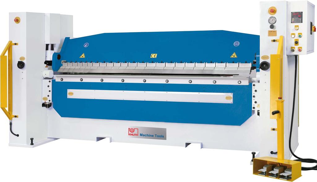 positioning control with LED Display are standard equipment bending angles up to 135 segmented upper die with segment divisions of 76 mm (7 each), 102 mm (3 each), 127 mm (7 each) and 152 mm (2 each)