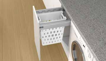 InnoTech Atira Pull Laundry Laundry basket pull-out for InnoTech / InnoTech Atira drawers, height 70 mm For nominal length (NL) of 470 mm For carcase width