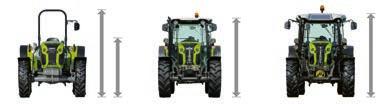 CLAAS provides optional turf tyres ex factory (sizes: 23.1-26 rear and 550/45-22.