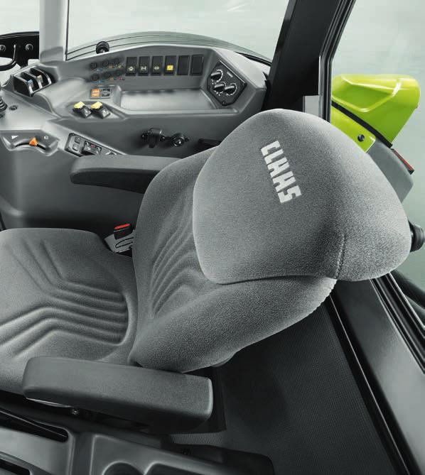 Comfort The ELIOS 200 models from CLAAS introduce a modern, ergonomic generation of cabs in the compact 4-cylinder class which are designed to meet every possible requirement.