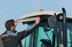 To protect the driver when crop spraying, an active carbon filter can be installed instead of the