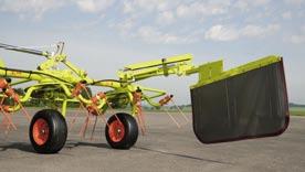 Perimeter spreading with the premium crop guard, either mechanically or hydraulically folding.