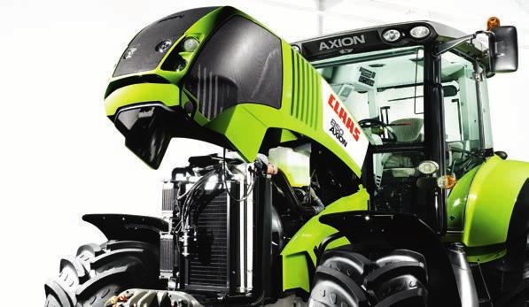 Quick maintenance, thanks to easy accessibility. The AXION 800 clearly comes up trumps in terms of maintenance.