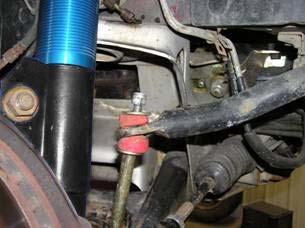 in a later step. 7. Remove the sway bar link from the control arm 8.