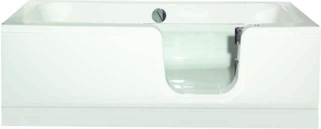 easy access bath Size L 1700 - W 800 - D 345mm Como