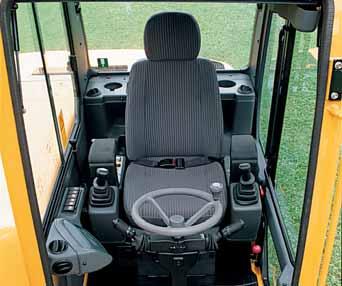PW75R-2 M IDI-EXCVTOR STRONG POINTS Operator s Environment The spacious and ergonomic cab is mounted on four elastic