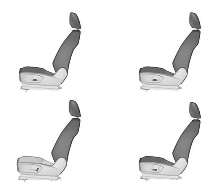 Seats E206206 REAR SEATS Adjusting the Rear Seats Second Row Seats WARNINGS