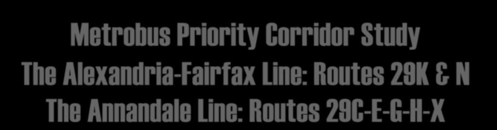 Alexandria-Fairfax Line: