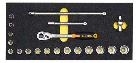 Sockets for Outside TORX screws 1455-TXE 4, 5, 6, 7, 8, 10,11 Sockets for Inside TORX screws 3243-TX 8, 10, 15, 20, 25, 27, 30,40 Reversible Ratchet 1450-1D Spinner Handle 1450-3 Sliding T-Bar 1450-4