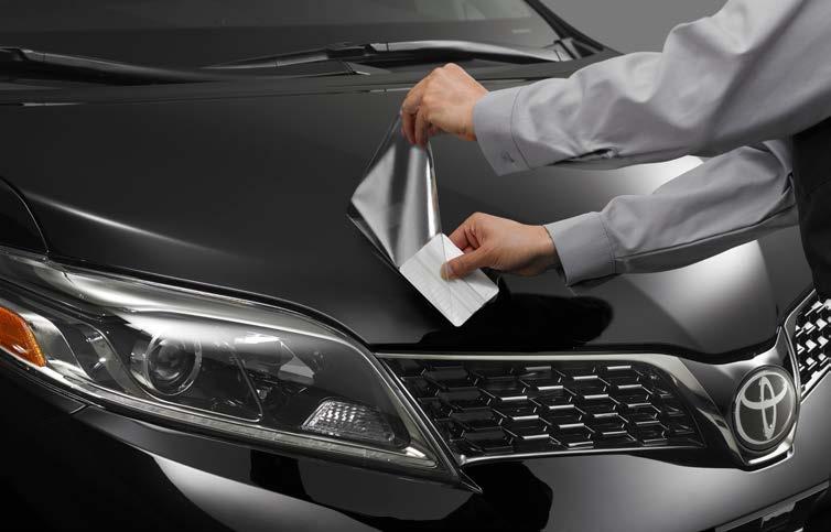 Paint protection film is available for select areas of the hood/fenders and front bumper (each