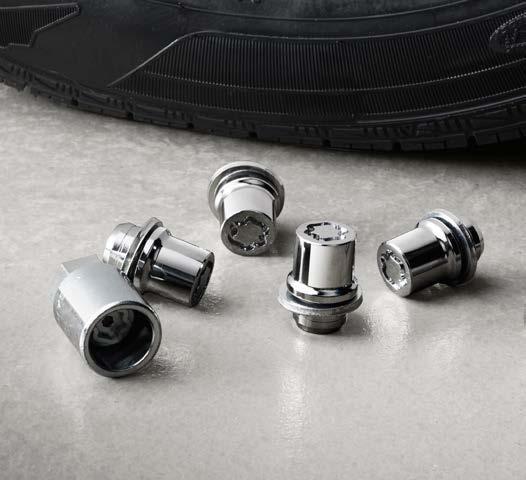 weight-balanced alloy wheel locks help secure your wheels and tires against theft.