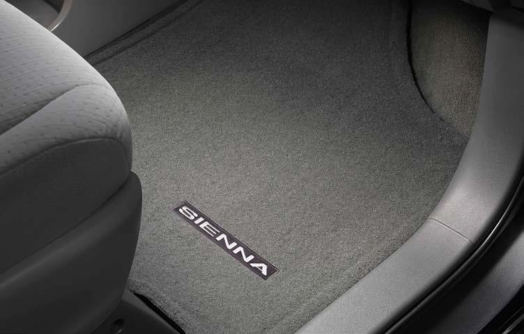 carpet floor mats accommodate Sienna seating configurations Color
