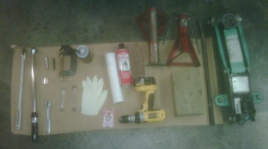 before starting this project. Take the time to get all the materials together as well as all the safety equipment.