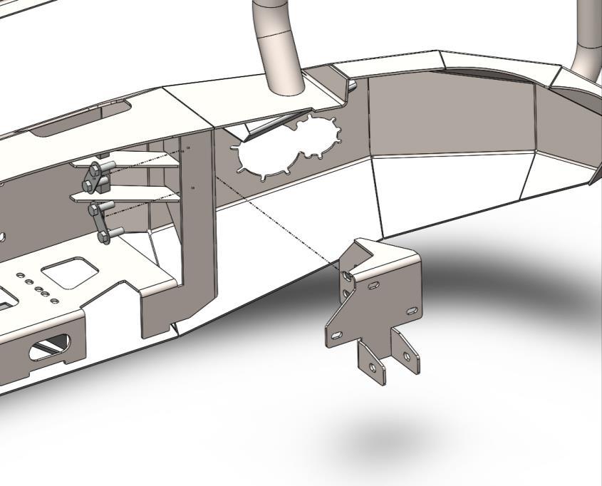 C. Insert the set of stud plates from the inside facing out and tighten. Do Not Fully Tighten, Hand Tighten Only! Figure 14 D.