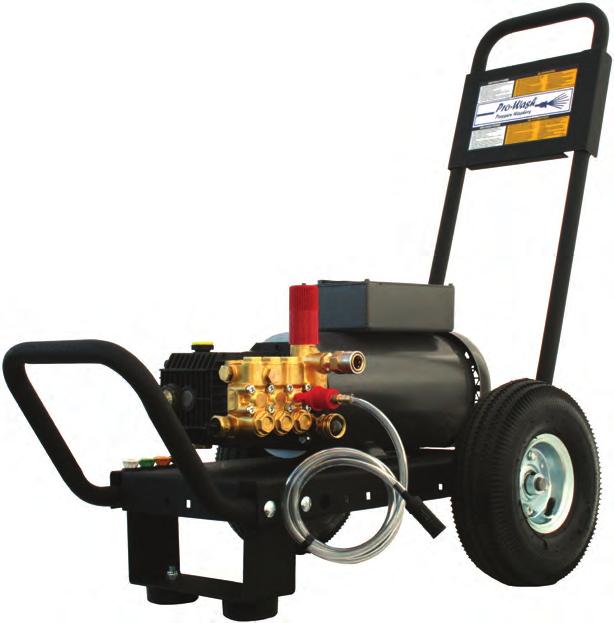 Cold Water Pressure Washers PW-2000E Industrial Electric Features 50' Wire Braid