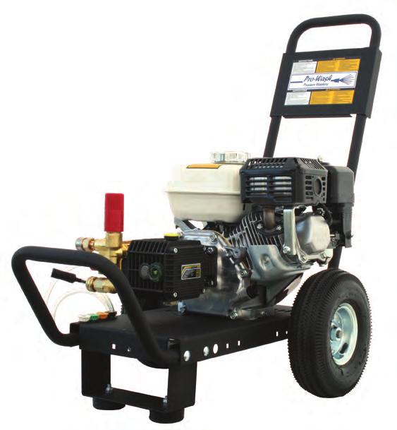 Cold Water Pressure Washers PW AR141 Features Consumer Electric 1600 PSI @ 1.6 GPM Automatic Start/Stop 20 Pressure Hose 120V 18 amps Weight 18 lbs.