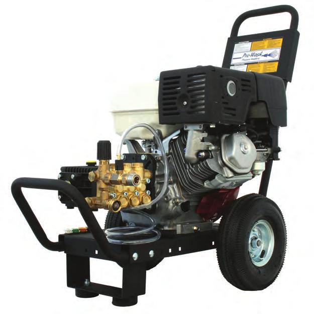 Cold Water Pressure Washers PW-3500G Industrial Gas Features 36" Gun & Wand Assembly GX390 Honda Engine 3 High Pressure