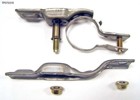 3. For Maxima with 5-speed A/T ONLY, install the exhaust tube mounting brackets