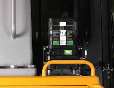 AUTOMATIC GREASING An optional automatic greasing system makes servicing even easier,