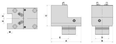 Tool Holder OKUMA For OKUMA Turning Holder OKUMA D X Dimensions ( mm ) A B C E M