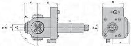 Driven Gear Hobber VDI Tool Holder MORI SEIKI unit :MM Internal Coolant MORI SEIKI D X RPM A B C E F K M M1 NL1500/2000 NL2500/3000 NL1500/2000