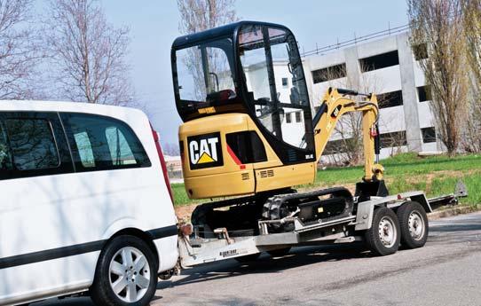 4C is easy to transport on a conventional trailer behind a pick up truck or transit van.