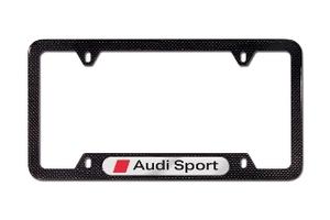 00 License plate frame with Audi logo - polished Our